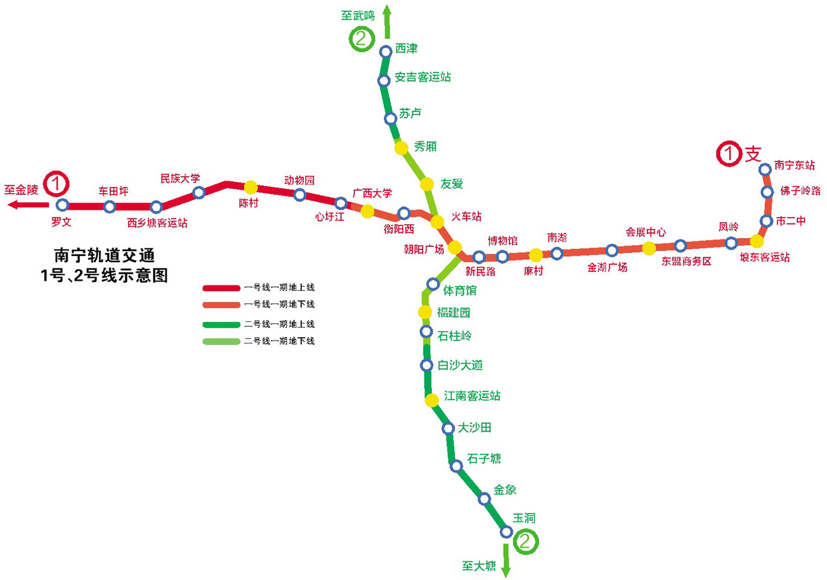 南宁市轨道交通2号线工程举行克行性评估(