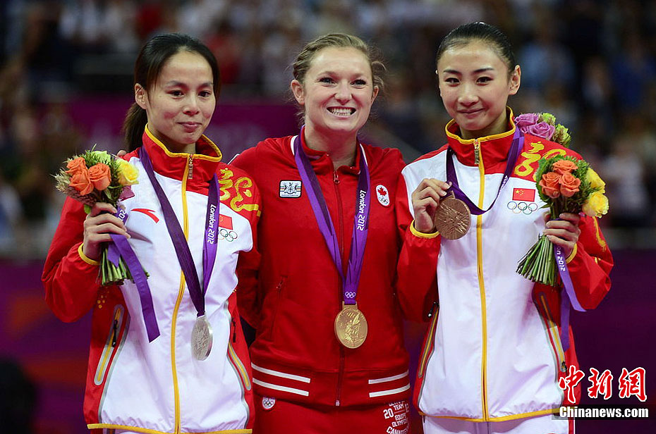 <em>中国女子蹦床</em>双保险冲金失利 加拿大夺金_新