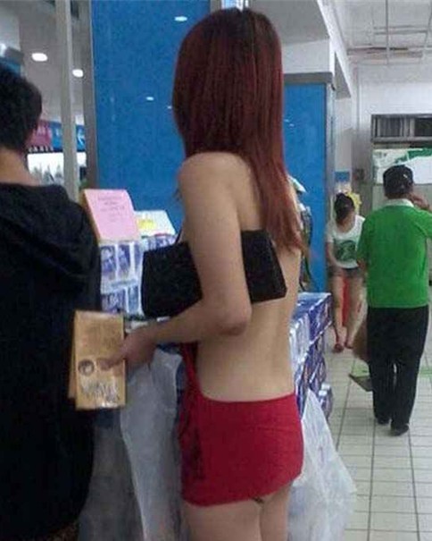 武汉超市双面<em>女</em>穿露臀裤