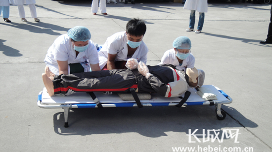 开平区组织辖区内各级医疗卫生机构应急演练