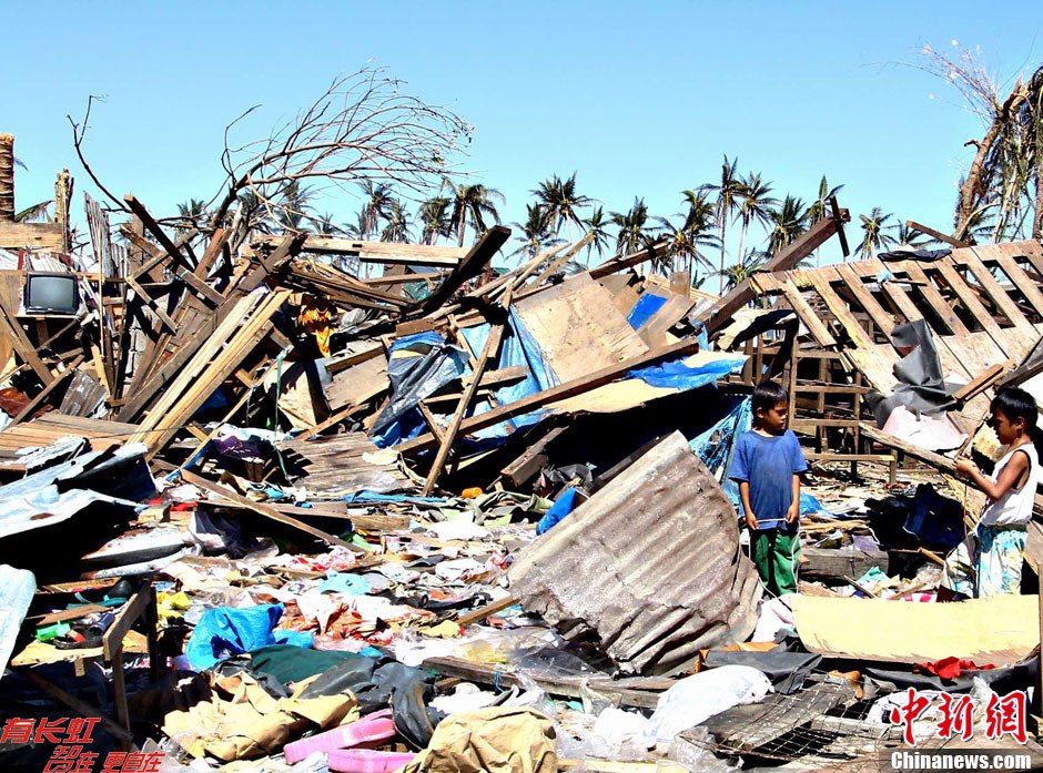 探访菲律宾台风重灾区(图)