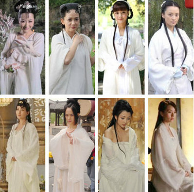 古装剧中白衣美女和花样美男