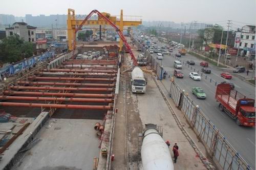 工程熊猫大道站 提前15天顺利完成主体结构封