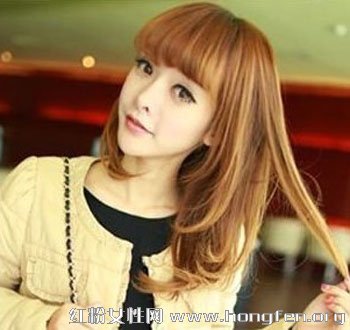 韩式中短发直发发型