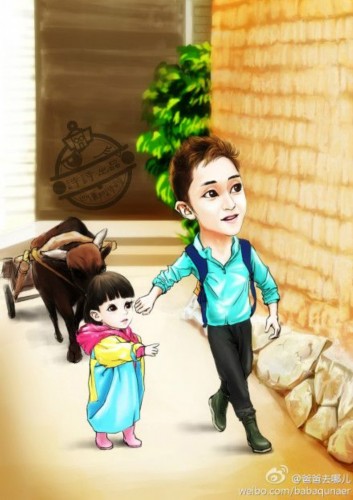 图文:爸爸萌娃再遭神PS Kimi变黛玉天天变宝