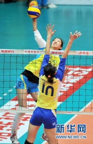 <em>全国女排联赛</em>:天津胜辽宁_体育<em>中国</em>_<em>中国</em>网