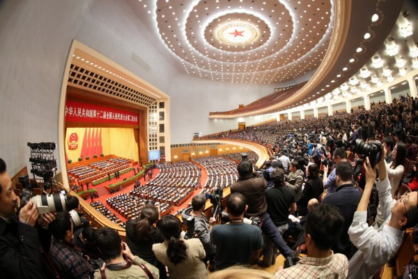 3月13日,第十二届全国人民代表大会第二次会议在北京人民大会堂举行