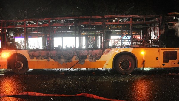 广州公交车爆燃事件一名嫌疑人被抓获