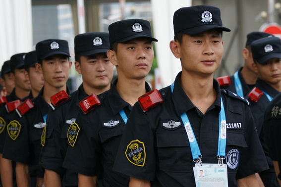 南京特警"龙虎突击队"进入开幕式核心区安保