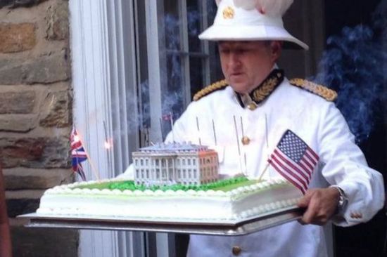 英驻美使馆举办晚宴 庆祝火烧白宫200周年