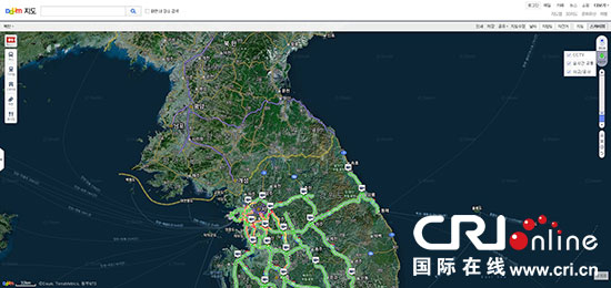 韩国门户网站开始提供朝鲜地图服务(图)