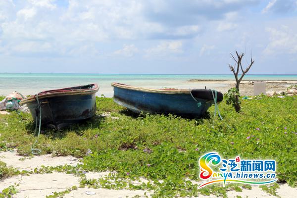 组图:椰香公主号抵达西沙海域 游客登银屿岛
