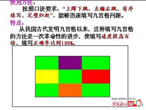 河北临漳教师十六字口诀攻克数学难题九宫格