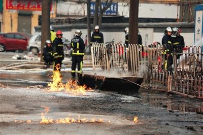 北京通州燃气主管线泄漏起火 肇事者被警方控