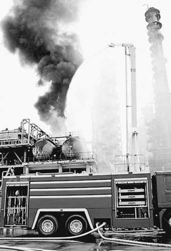 2014年8月4日，兰州石化气体分馏装置泄漏着火。