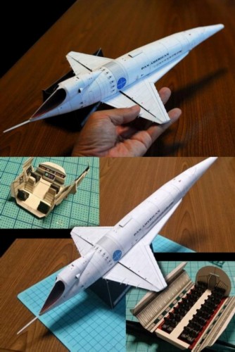 日本手工达人用纸制作的《2001太空漫游》"猎户座"太空飞船