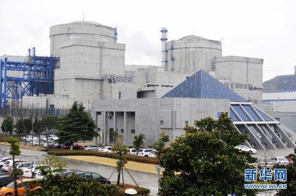 秦山核电基地最新投产的方家山两台108万千瓦压水堆核电机组(1月29
