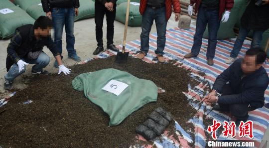 1吨茶叶藏10公斤海洛因 跨国贩毒团伙在云浮告