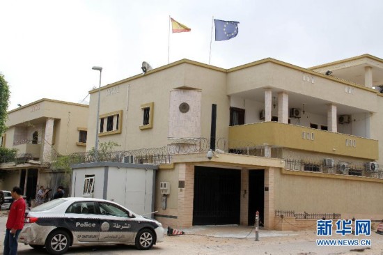 西班牙驻利比亚大使馆遭炸弹袭击_新闻中心_