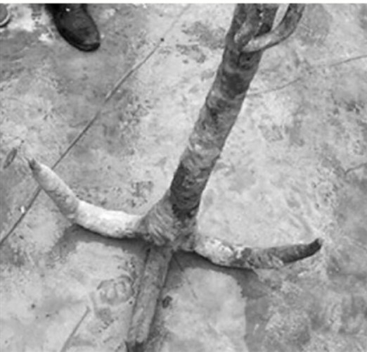 钱塘江流域发现第一个铁锚文物 对研究有突破