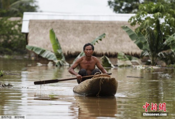缅甸强降雨引发洪涝 8人死亡10万余亩稻田被淹