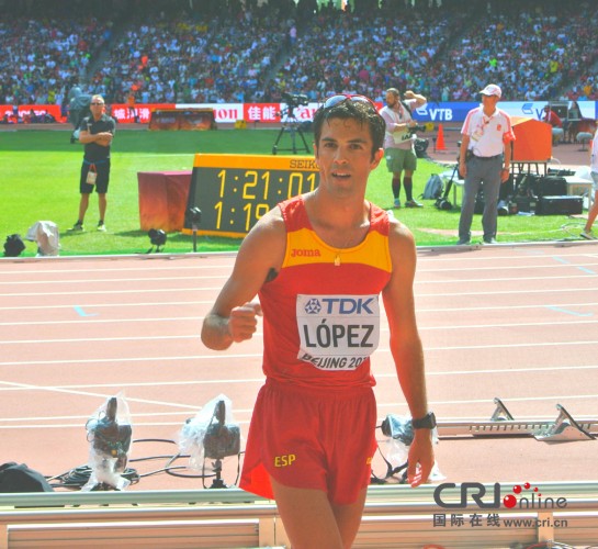 西班牙老将北京田径世锦赛男子20公里竞走夺