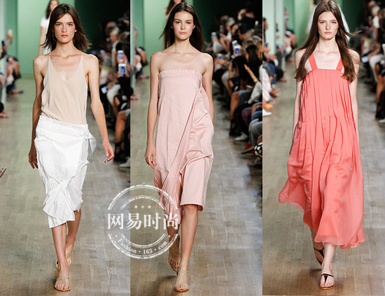 纽约春夏时装周:<em>睡衣</em>style正流行 舒服出街不是