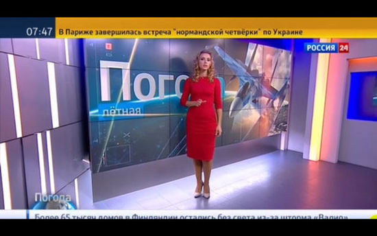 俄罗斯美女天气主播：天气非常适合空袭叙利亚