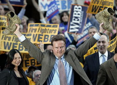 圖文：美國民主黨議員吉姆-韋伯贏得弗吉尼亞州