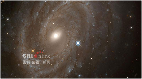 NGC 4603星系的螺旋星云。（国际在线独家资讯 付华一）