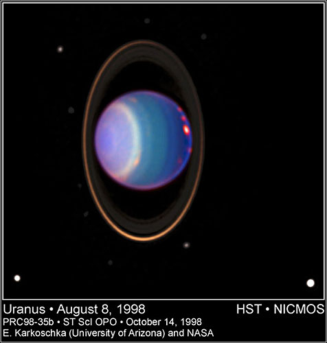 天王星上拍摄到的罕见云团。（国际在线独家资讯 付华一）