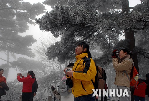 黄山三月飞雪[组图](2)