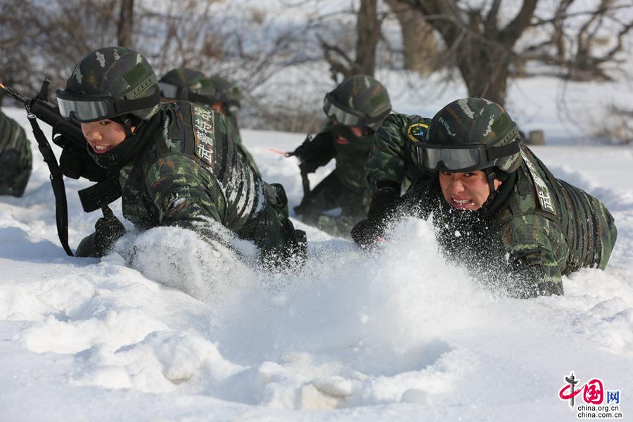 6730冰山雪海武警兵团砺精兵组图