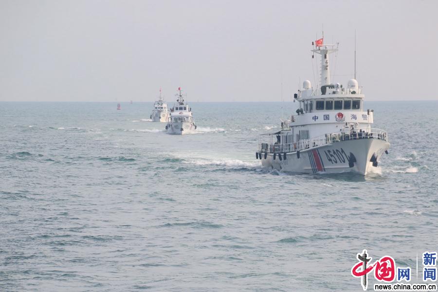 广西海警组织开展海上实弹射击训练