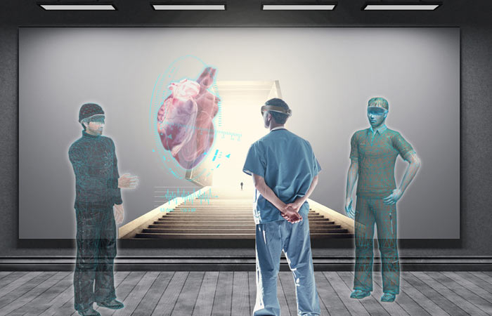 "医疗混合现实云"通过将医学外科操作的虚拟化和数字化,可应用于当前