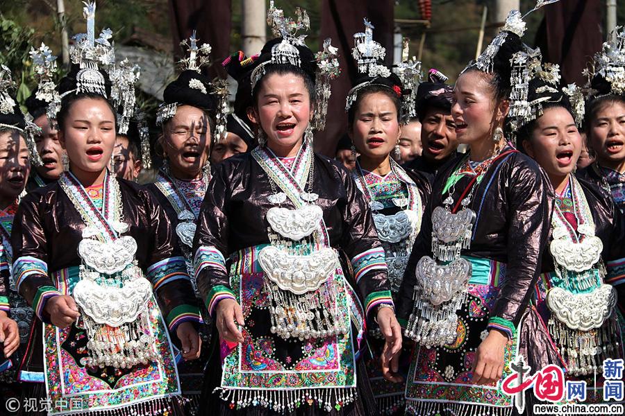 贵州黔东南:黎平侗族同胞欢度勉王歌节_新闻中
