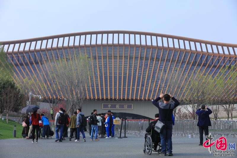 2019北京世园会4月29日正式开园。据悉，开园第一天迎来3.5万人入园参观。中国网记者胡俊 摄