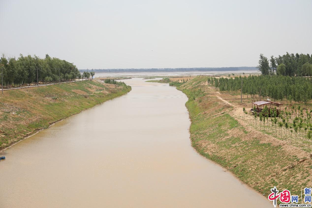 图为黄河流经渠村河道.中国网记者 赵超 摄
