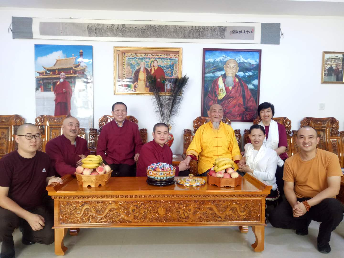 雍和宫庙管会和管理处相关人员赴菩提济度寺看望图布丹大师
