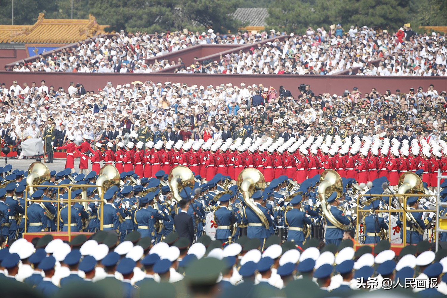 中国建党100周年大阅兵图片