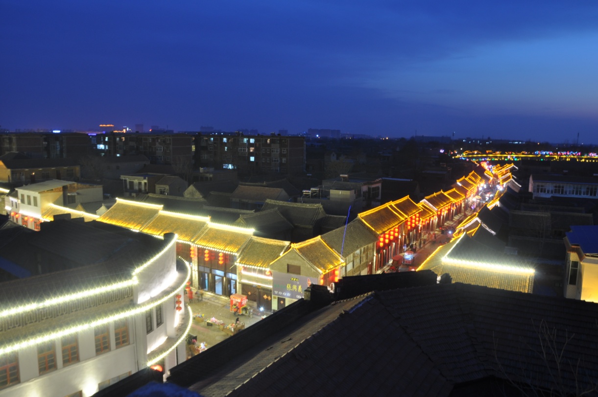 滑县古镇夜景图片