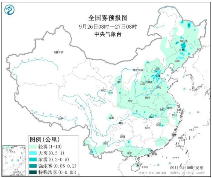 江南中南部和华南等地有中到大雨 河北东北等地大雾_中国国情_中国网