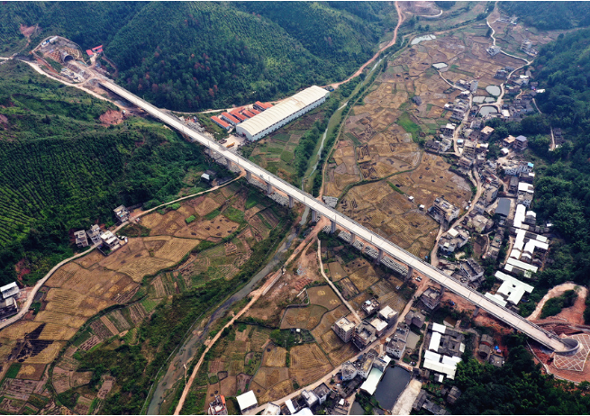 图为和平县林寨隧道至伍屋隧道线路区间图为和平县林寨镇线路区间图为