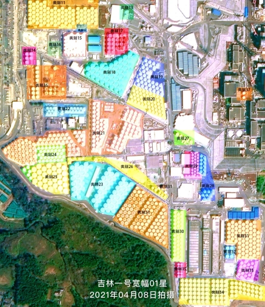 图:日本福岛第一核电站储存罐类别示意图