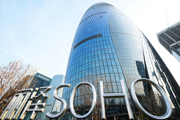 图为该公司旗下的丽泽soho.新京报记者 王嘉宁 摄