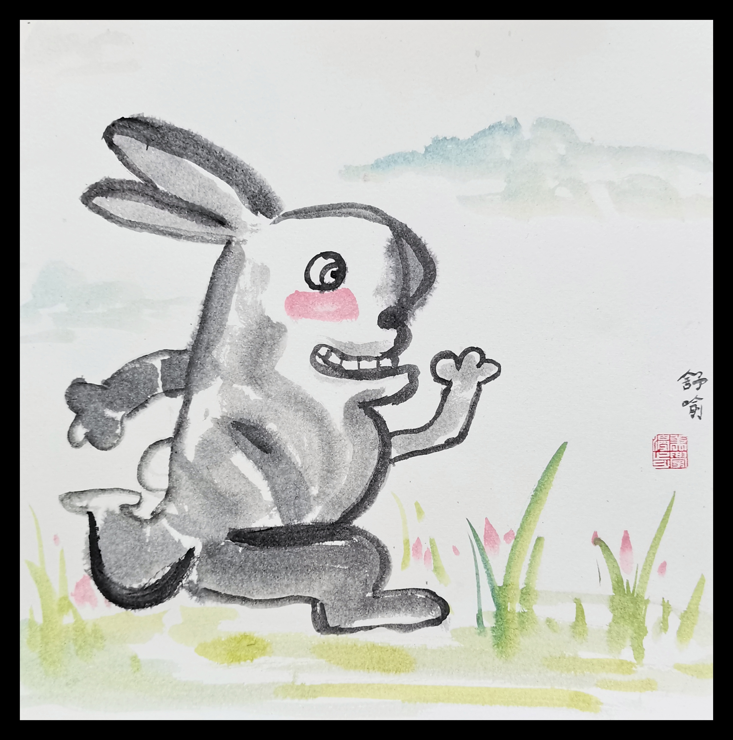 《龟兔赛跑》（三）|插画|儿童插画|马克山 - 原创作品 - 站酷 (ZCOOL)