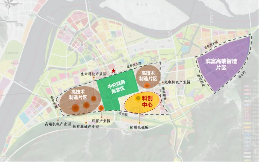 富阳富春湾新城规划图图片