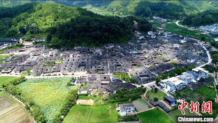 航拍培田村。 连城县融媒体中心供图