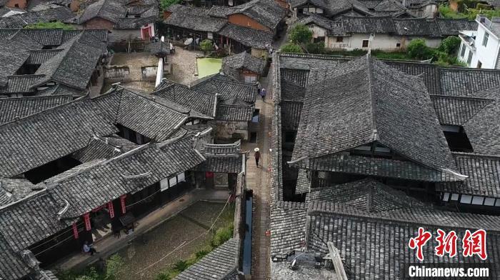 航拍培田村。 连城县融媒体中心供图