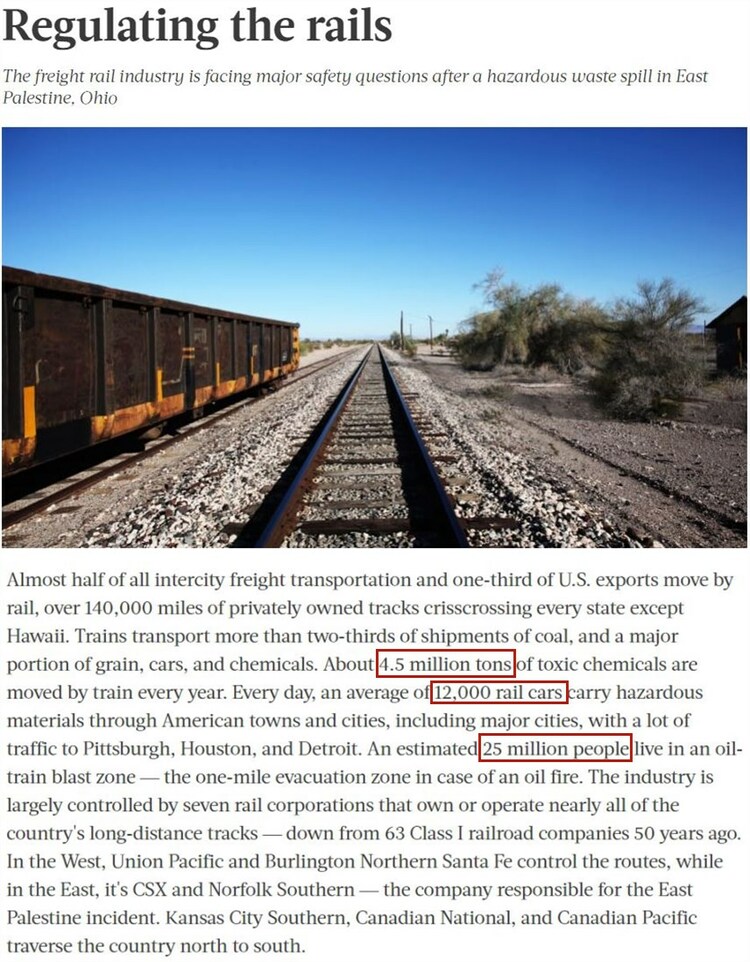 平均每天三起！美国列车频繁出轨背后的制度性顽疾